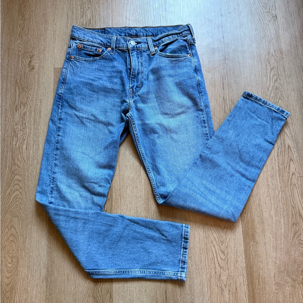 Levi 512 Men's Blue Denim Slim Straight Fit Jeans 30x30